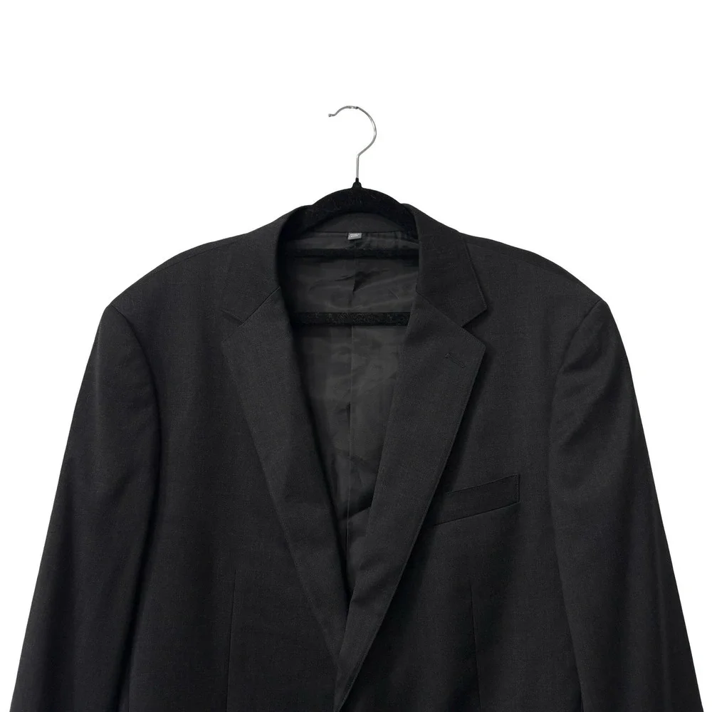 Bonobos Charcoal Gray Black Jetsetter Wool Athletic Fit Blazer Sz 40L